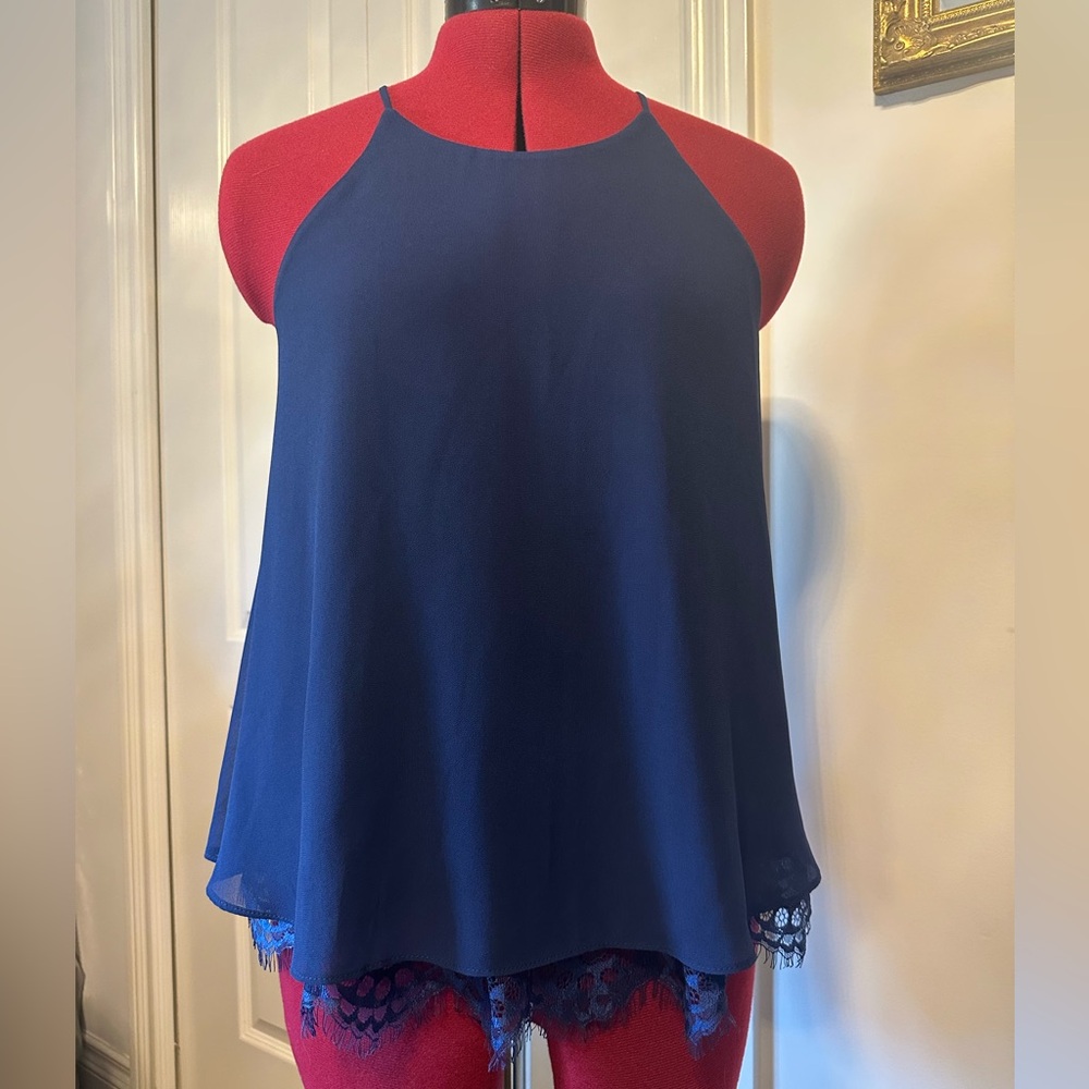 Soprano, Elegant Navy Blue Camisole Top